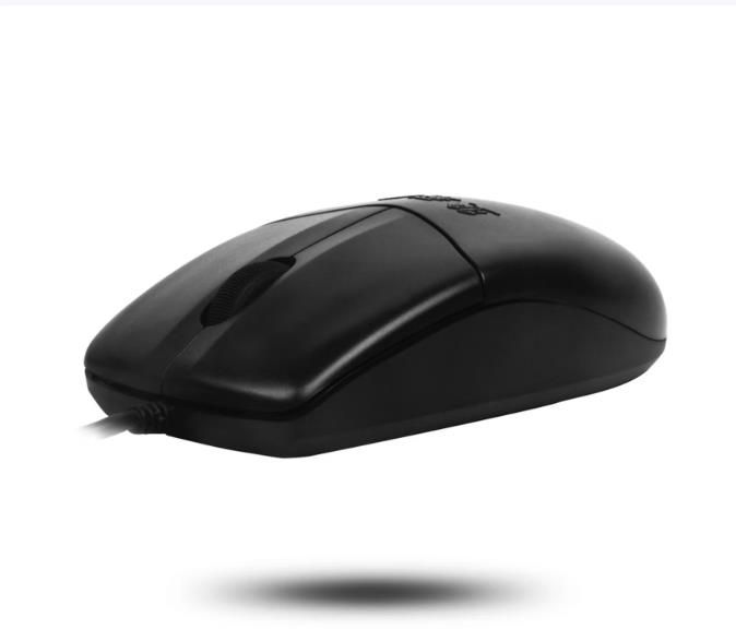 双飞燕（A4TECH）OP-520NP 大手 对称 有线鼠标 办公鼠标电脑鼠标鼠标ps2接口圆头鼠标圆孔接口 PS2圆口 黑色 有线